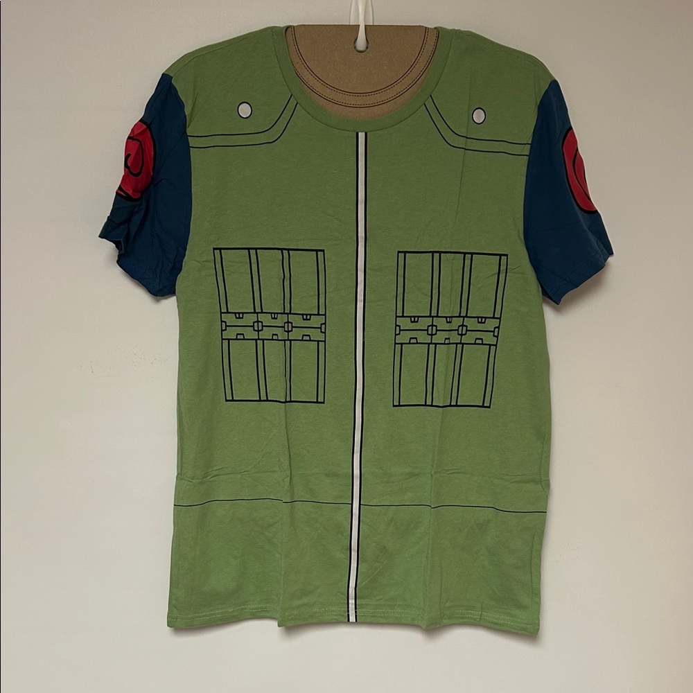 Green and Blue Short Sleeve Men's Tee